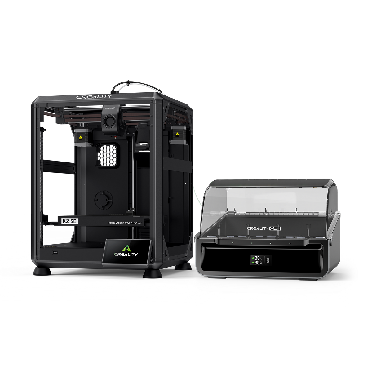 Creality K2 SE Combo 3D printer with CFS – 500mm/s high-speed enclosed multicolor system up to 16 colors – VectorDesignsArizona authorized Creality reseller Tucson AZ