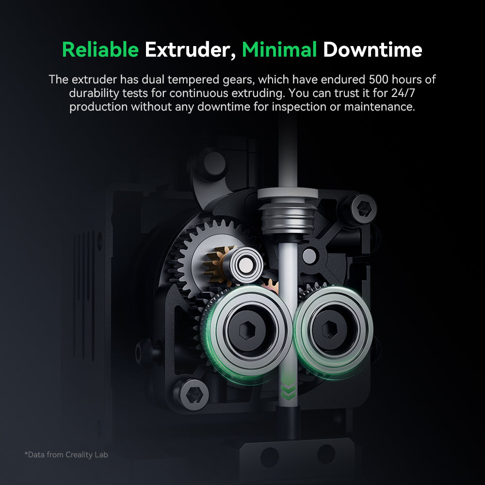 Creality Ender-5 Max printing large prop or assembly showing full 400x400x400mm build volume in use