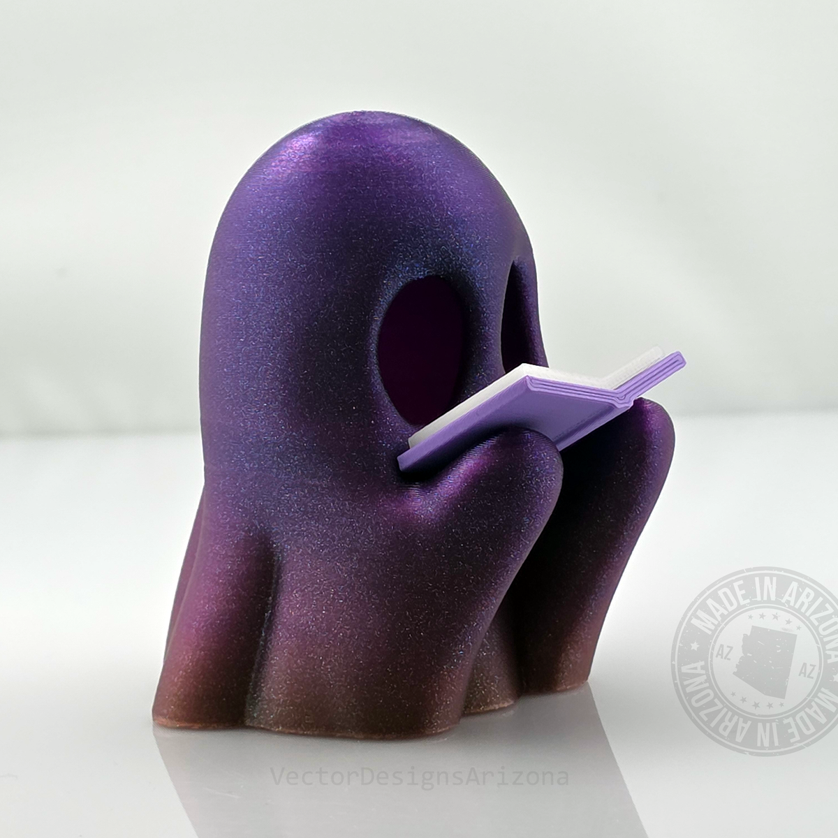 Galaxy Rainbow Reading Ghost T-Light figurine