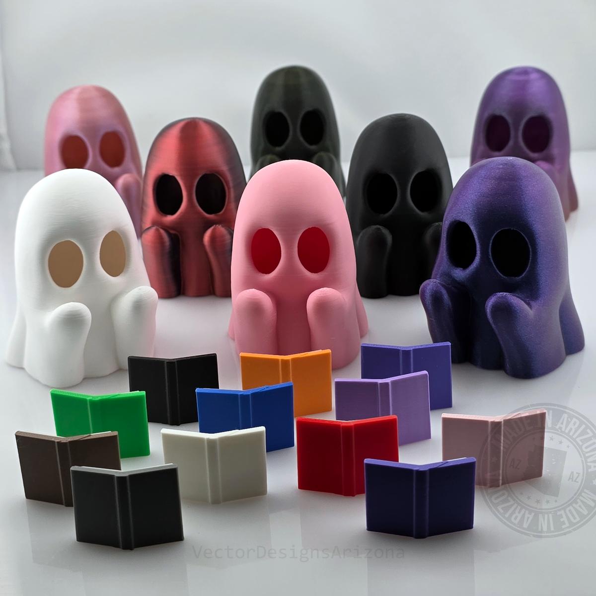 Reading Ghost T-Light group display showing multiple color combinations