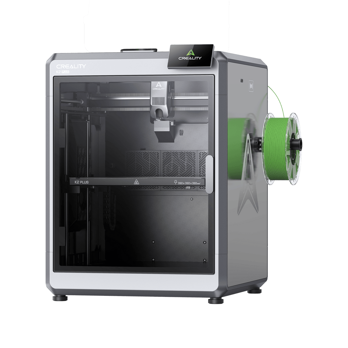Creality K2 Plus 3D printer without CFS – large volume 350x350x350mm enclosed high-speed system – VectorDesignsArizona authorized Creality reseller Tucson AZ