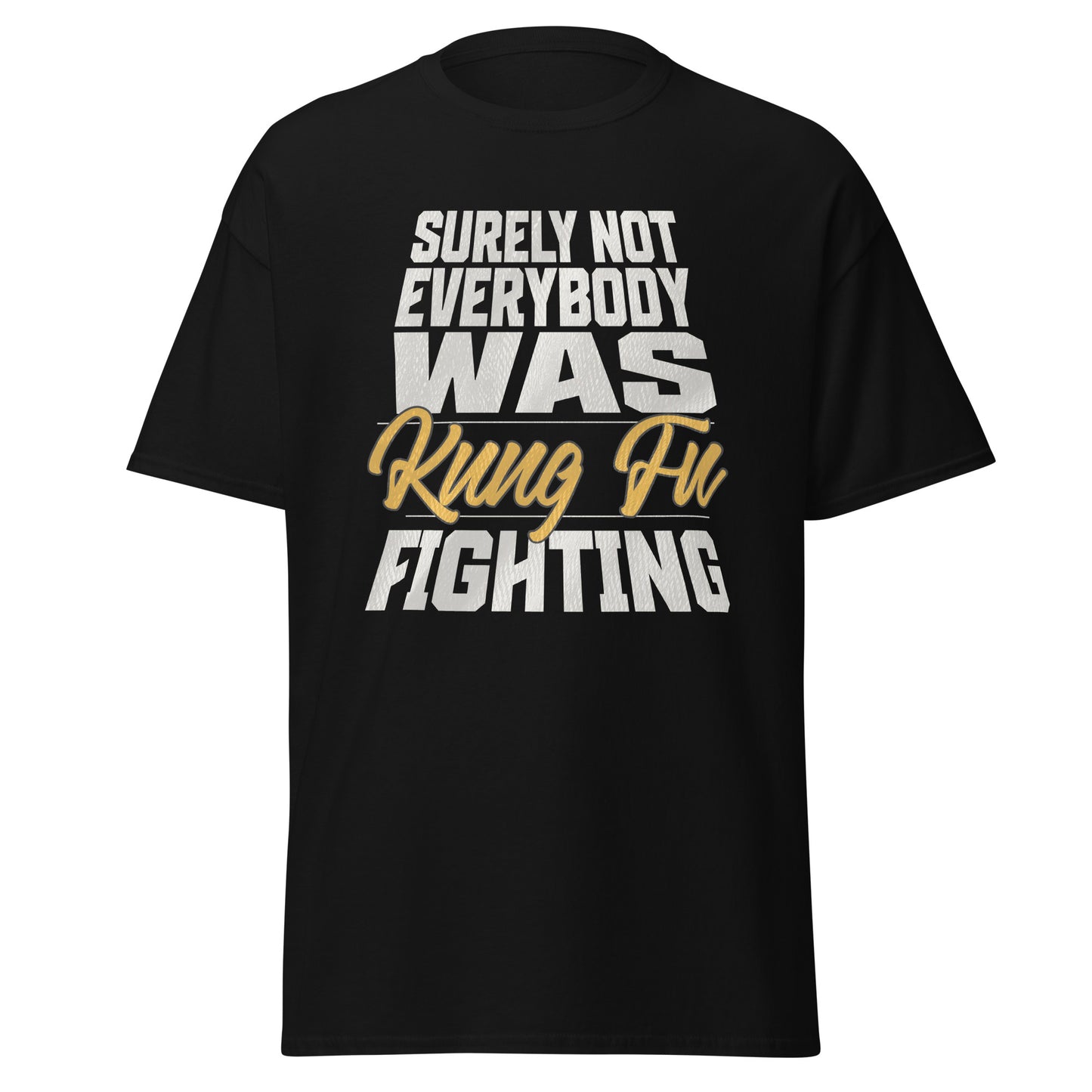 kung fu fighting graphic tee retro music tee by VectorDesignsArizona