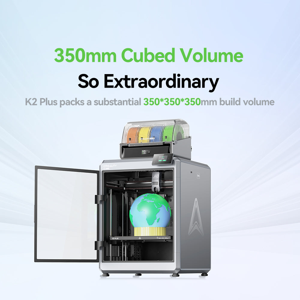 Creality K2 Plus die-cast matrix frame detail showing rigid aerospace-grade aluminum construction for large format printing