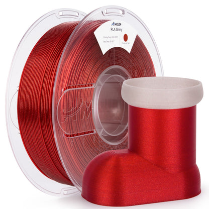 Amolen Shiny Glitter PLA 1KG spool side view – glitter finish visible