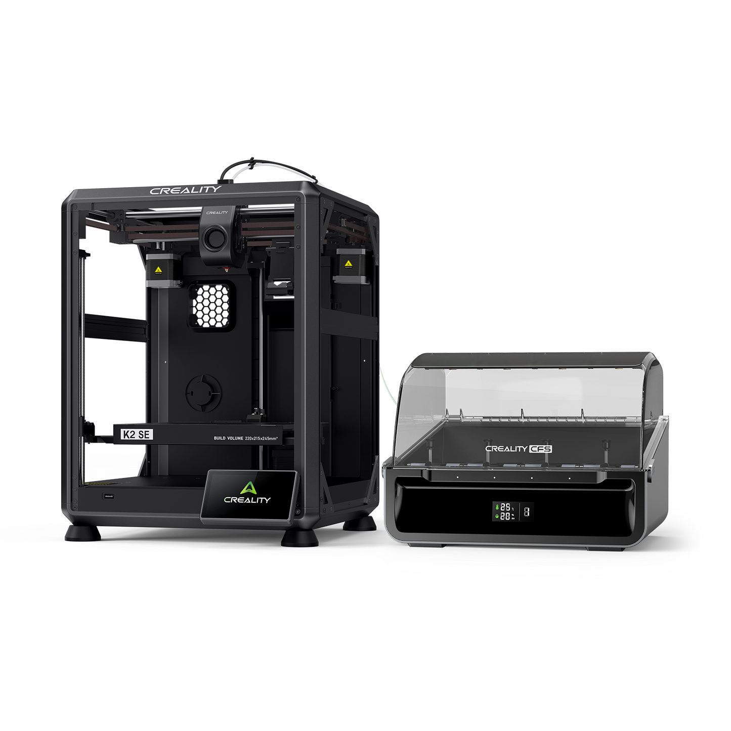 Creality K2 SE Combo 3D printer with CFS – 500mm/s high-speed enclosed multicolor system up to 16 colors – VectorDesignsArizona authorized Creality reseller Tucson AZ