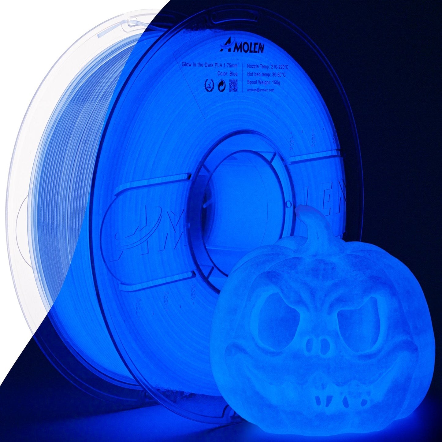 AMOLEN Glow PLA spool primary view, position 13 [Inferred — confirm image content]