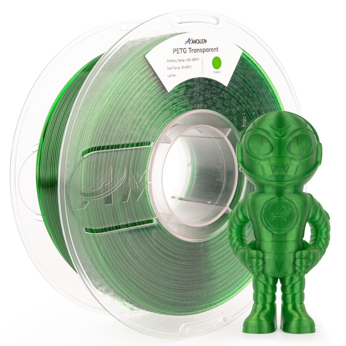 AMOLEN PETG Transparent — Pink colorway spool