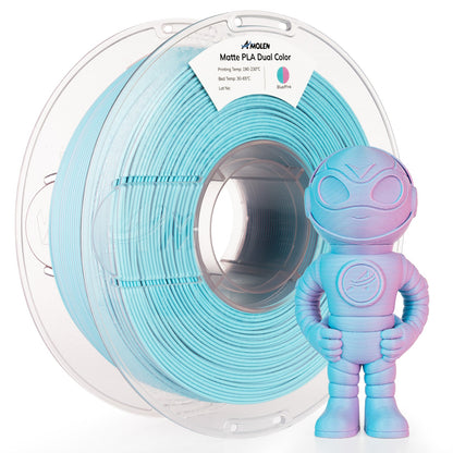 Amolen Matte Dual PLA – color separation across printed layers close-up