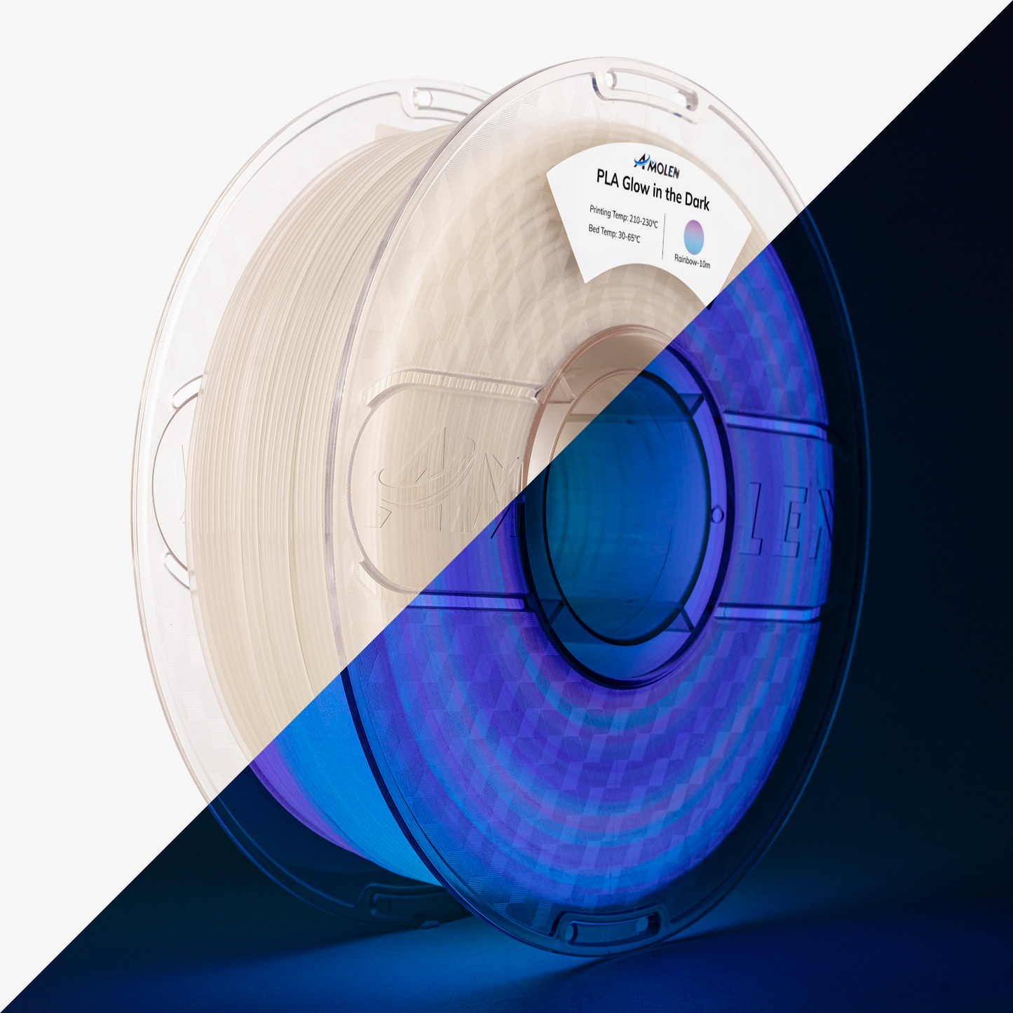 Glow PLA 1KG spool detail, position 19 [Inferred — confirm image content]