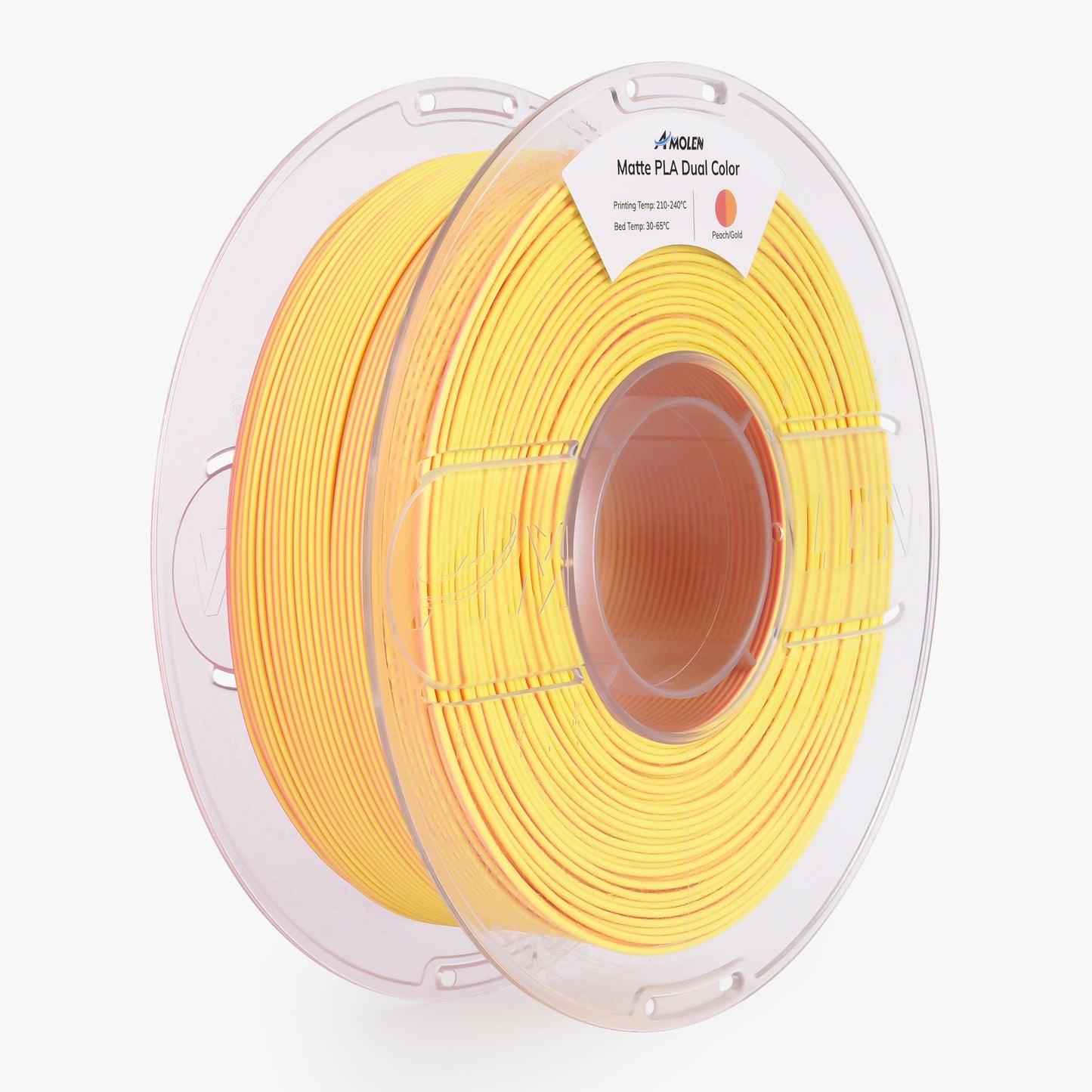 Amolen PLA Matte Dual filament – spool overview showing dual-color winding