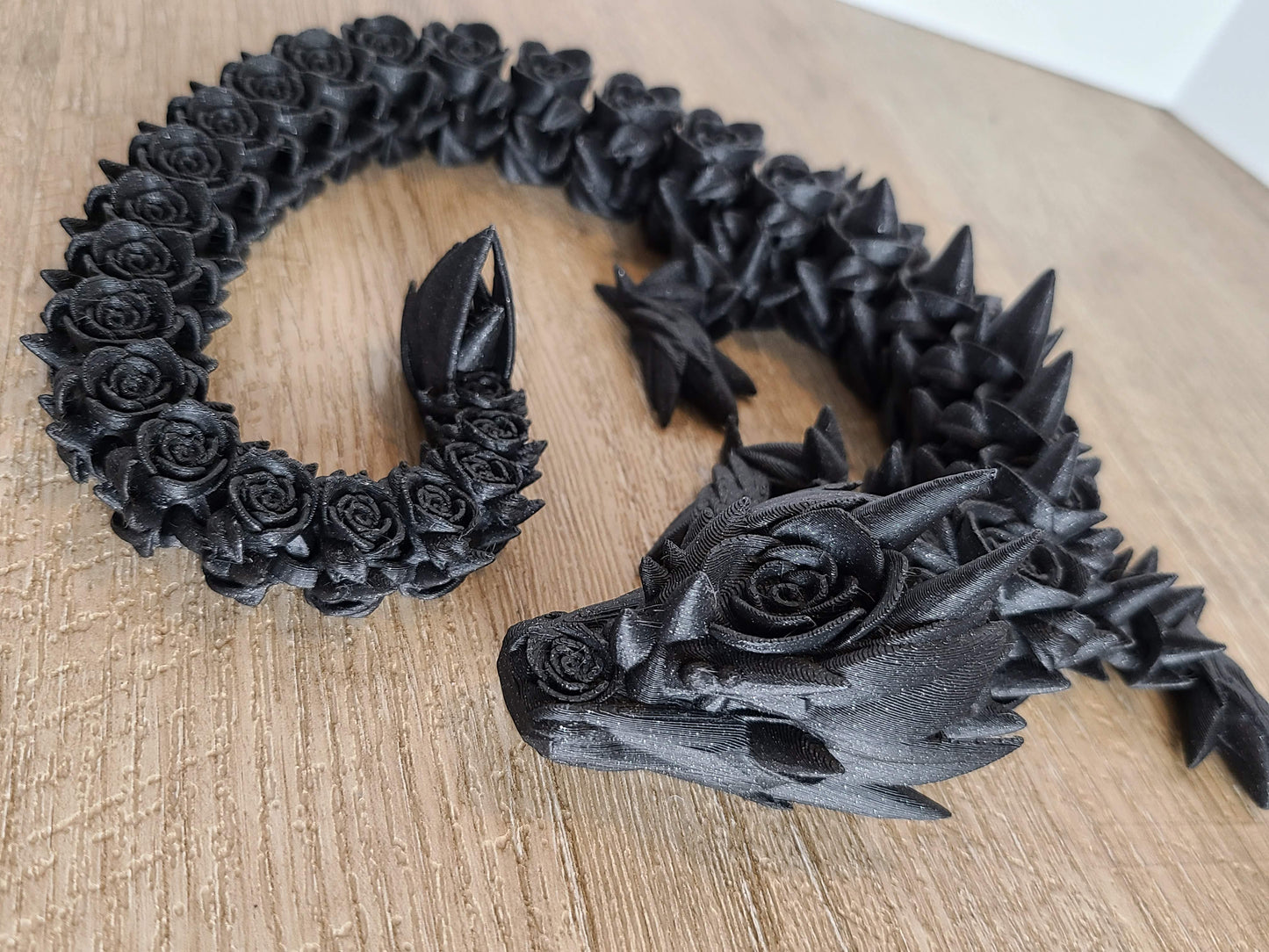 Cookiecad Star Dust Glitter Black PLA filament – printed sample showing glitter effect