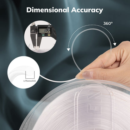AMOLEN PETG Transparent — FDM compatible with most 3D printers