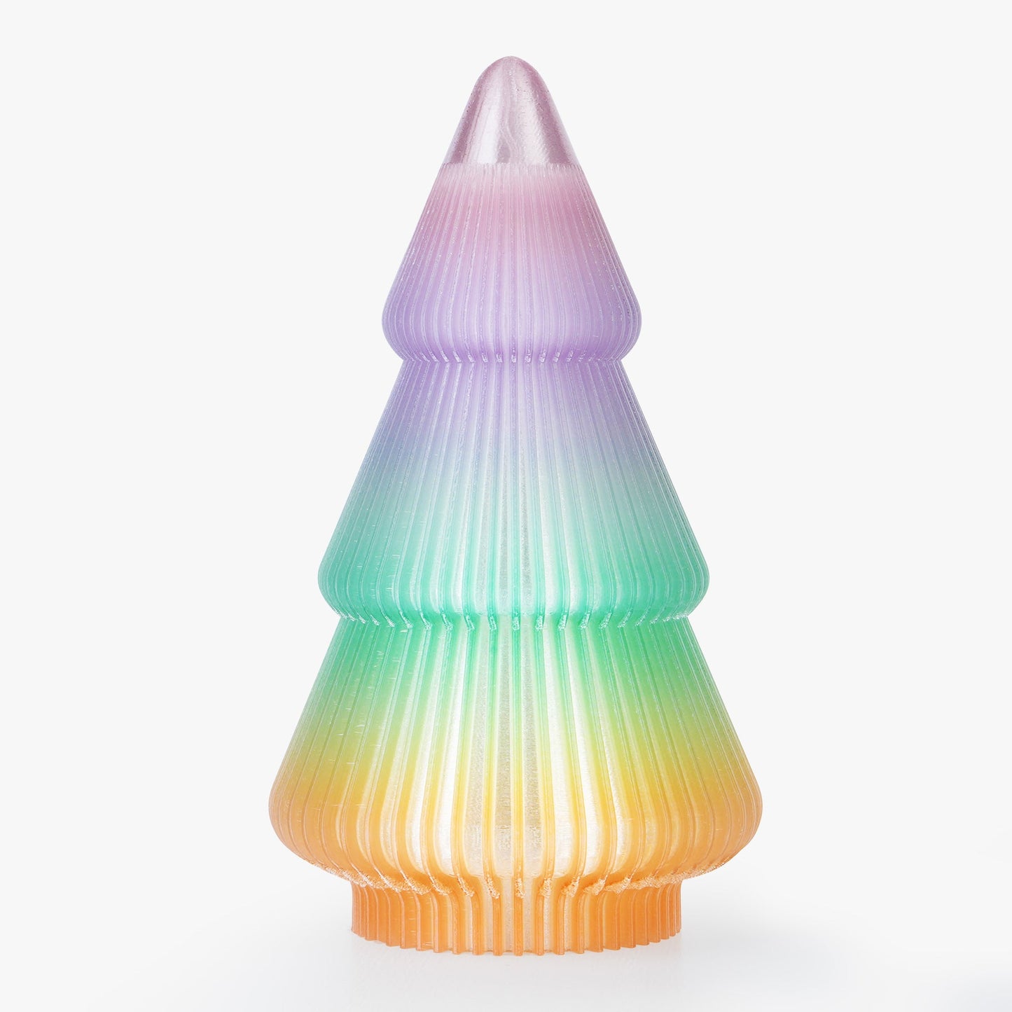 AMOLEN TPU Rainbow filament — flexible print demonstration showing part bending without cracking