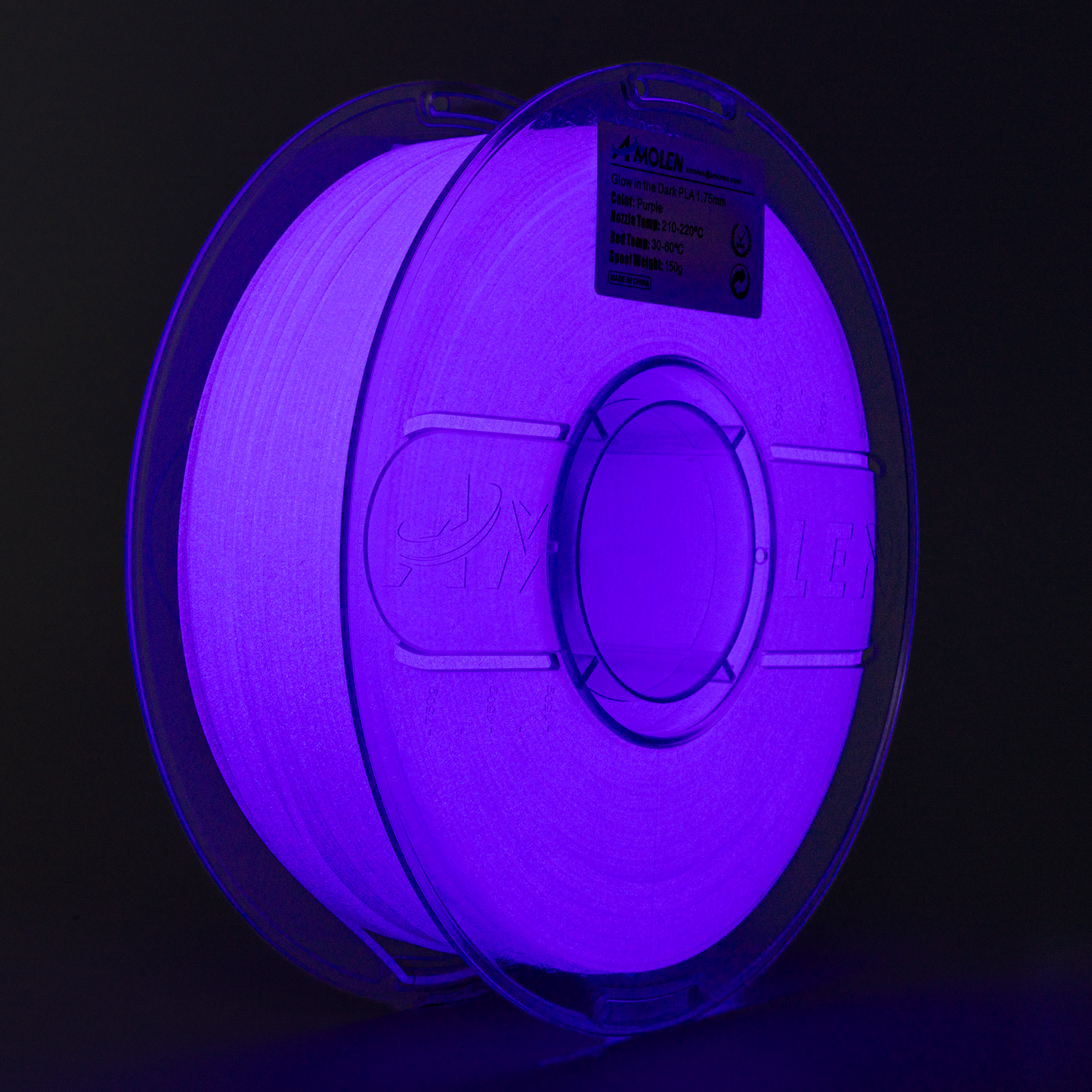 Glow PLA 1KG layer detail or glow effect close-up [Inferred — confirm image content]