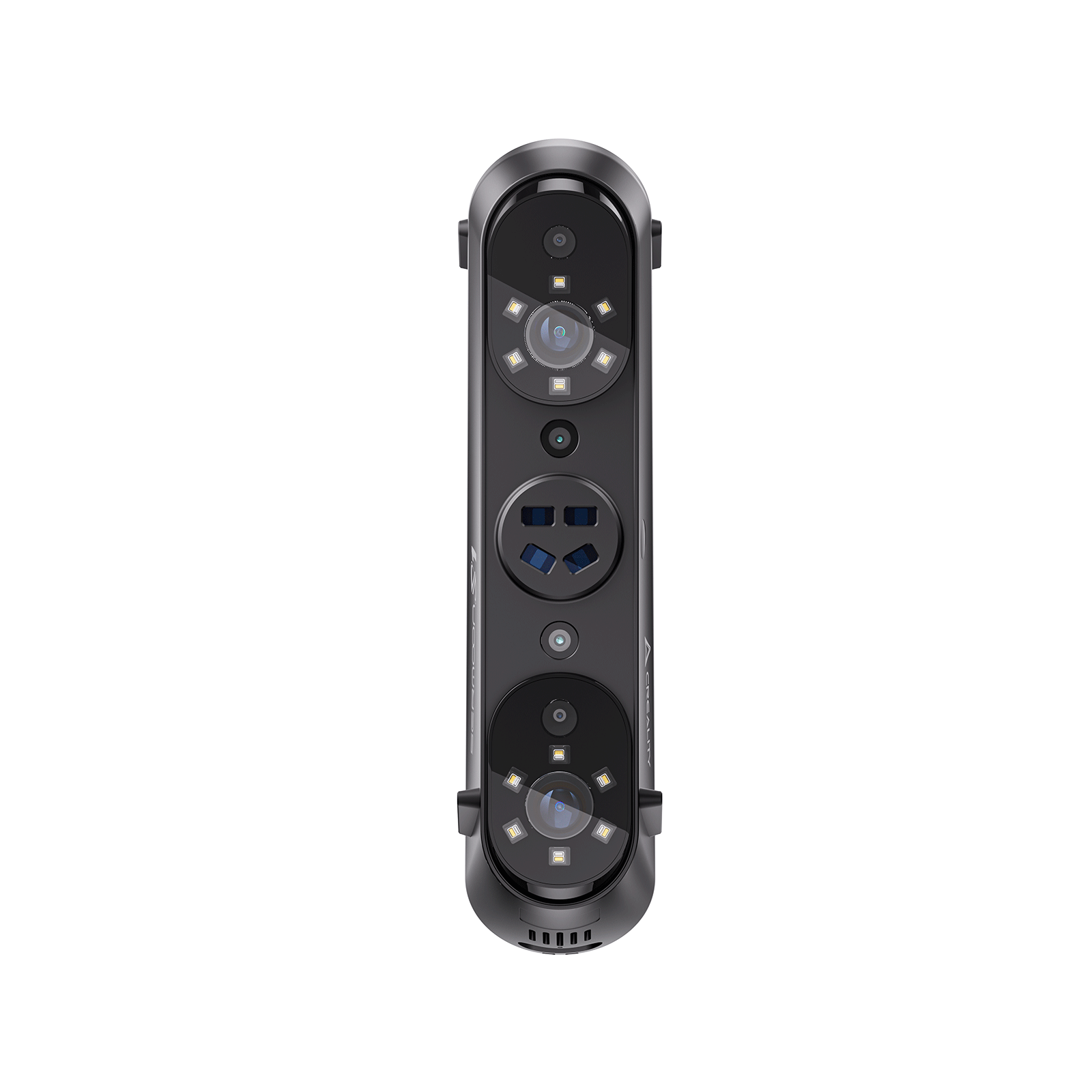 Creality Sermoon S1 3D scanner AI-assisted software interface showing mesh optimization and CAD export workflow