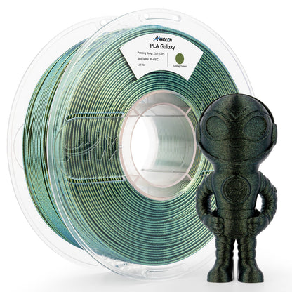 AMOLEN Sparkle PLA filament light reflection and shine detail