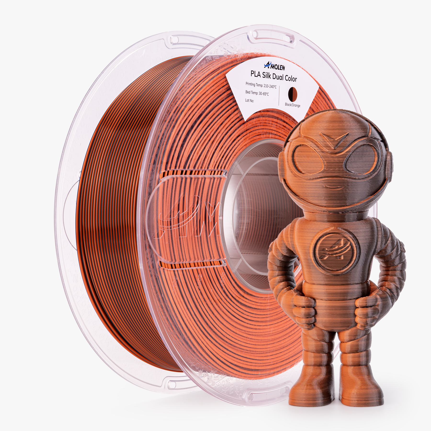 Dual Color Silk PLA print result or texture close-up, position 7 [Inferred — confirm image content]