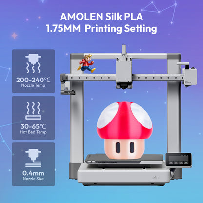 Silk PLA 200g spool print sample — smooth metallic sheen layer surface