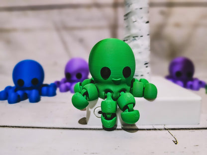 3D Octopus design Figurine 1 count 3 options - Creative Animal Model Decor Decoration OrnamentsFlexi ToysVectorDesignsArizona