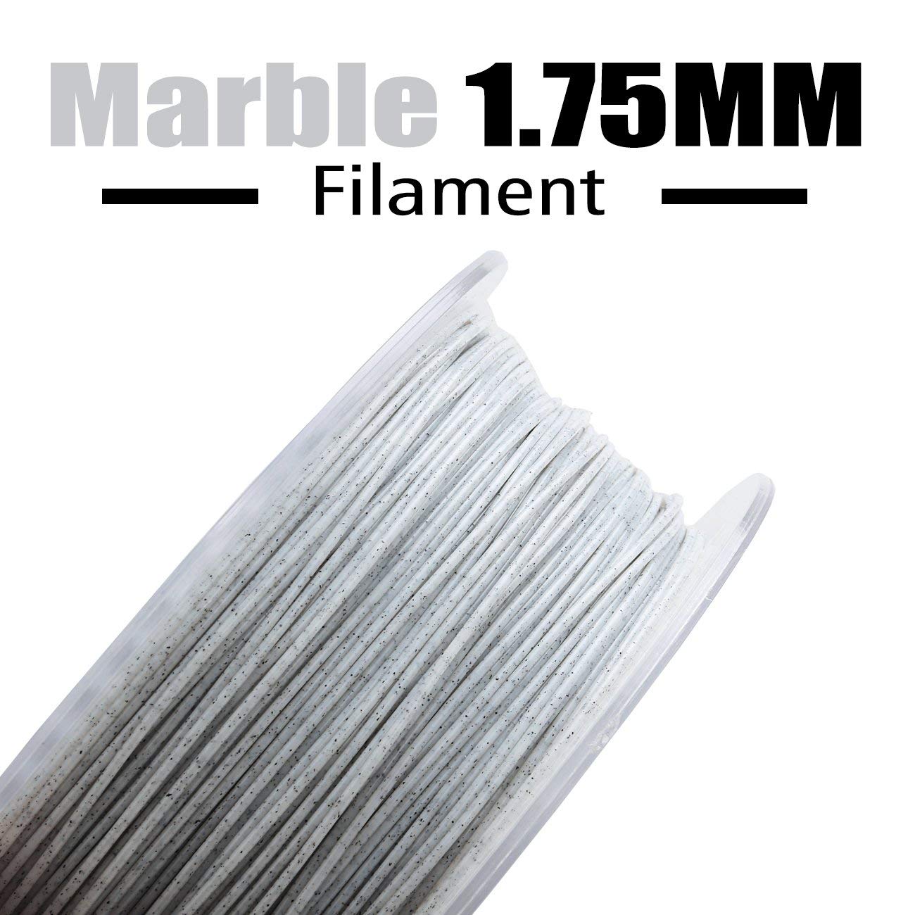 Decorative 3D print made with AMOLEN Marble PLA filament showing natural stone appearance