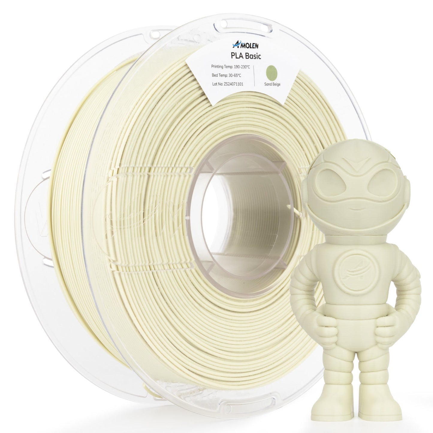 AMOLEN High Speed PLA 1.75mm filament spool — 600mm/s optimized for fast FDM printers