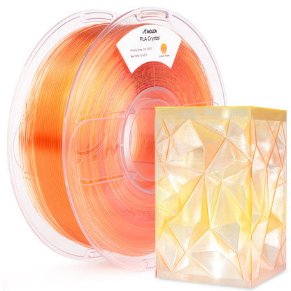 Amolen Crystal PLA 1KG spool – Haze Blue colorway