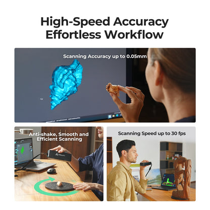 Creality CR-Scan Otter Lite output mesh in CAD or 3D printing software showing clean export-ready scan model