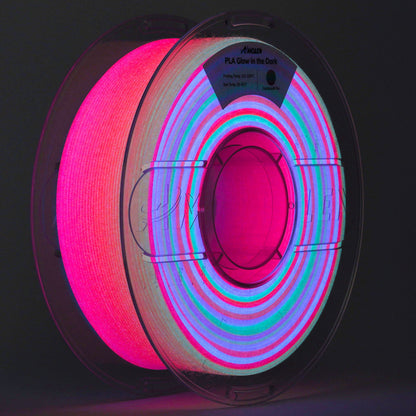AMOLEN Glow PLA Rainbow 10m colorway B spool shot [Inferred — confirm image content]