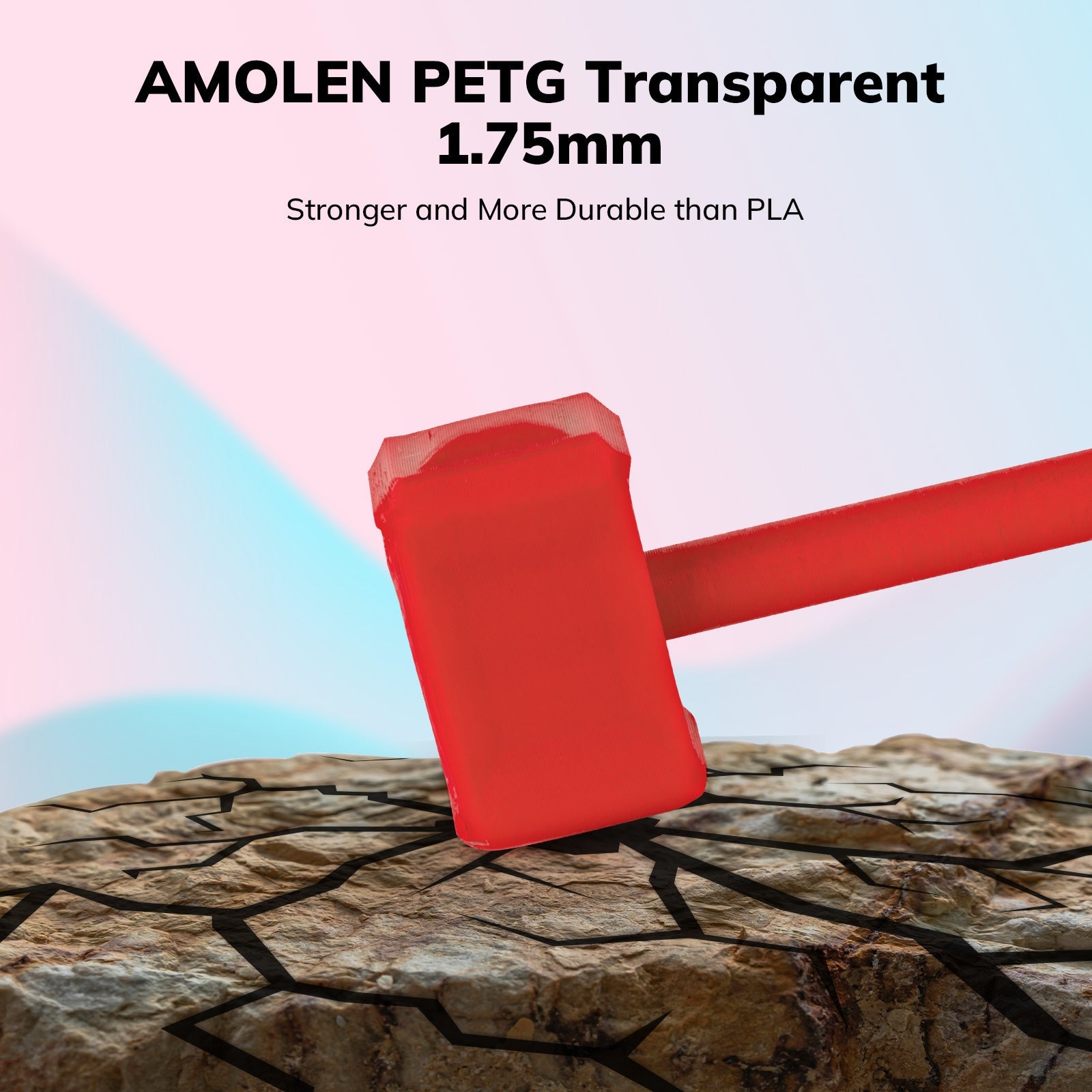 AMOLEN PETG Basic colorway overview — full range of available PETG filament colors