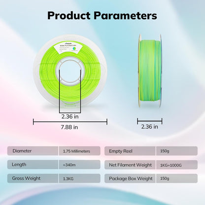 Amolen Matte Dual PLA – vacuum-sealed packaging with desiccant