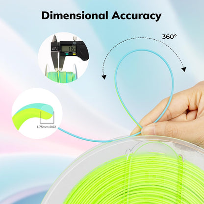 Amolen PLA Matte Dual filament – 3D printed model with dual-color surface pattern