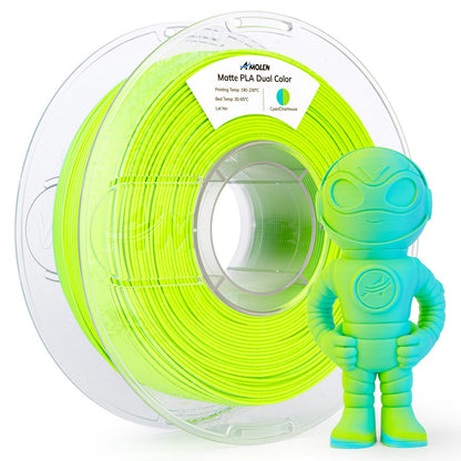 Amolen Matte Dual PLA – all 7 colorways comparison display
