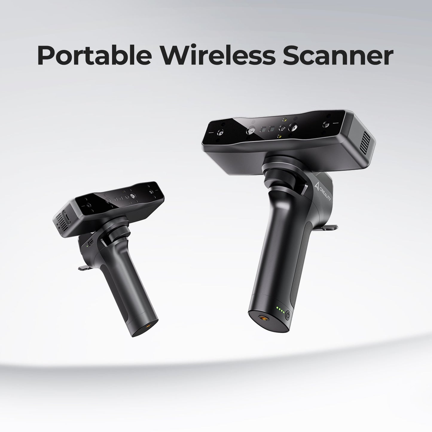 Creality CR-Scan Otter Lite scanning detailed figurine or prop showing 0.05mm accuracy on complex geometry