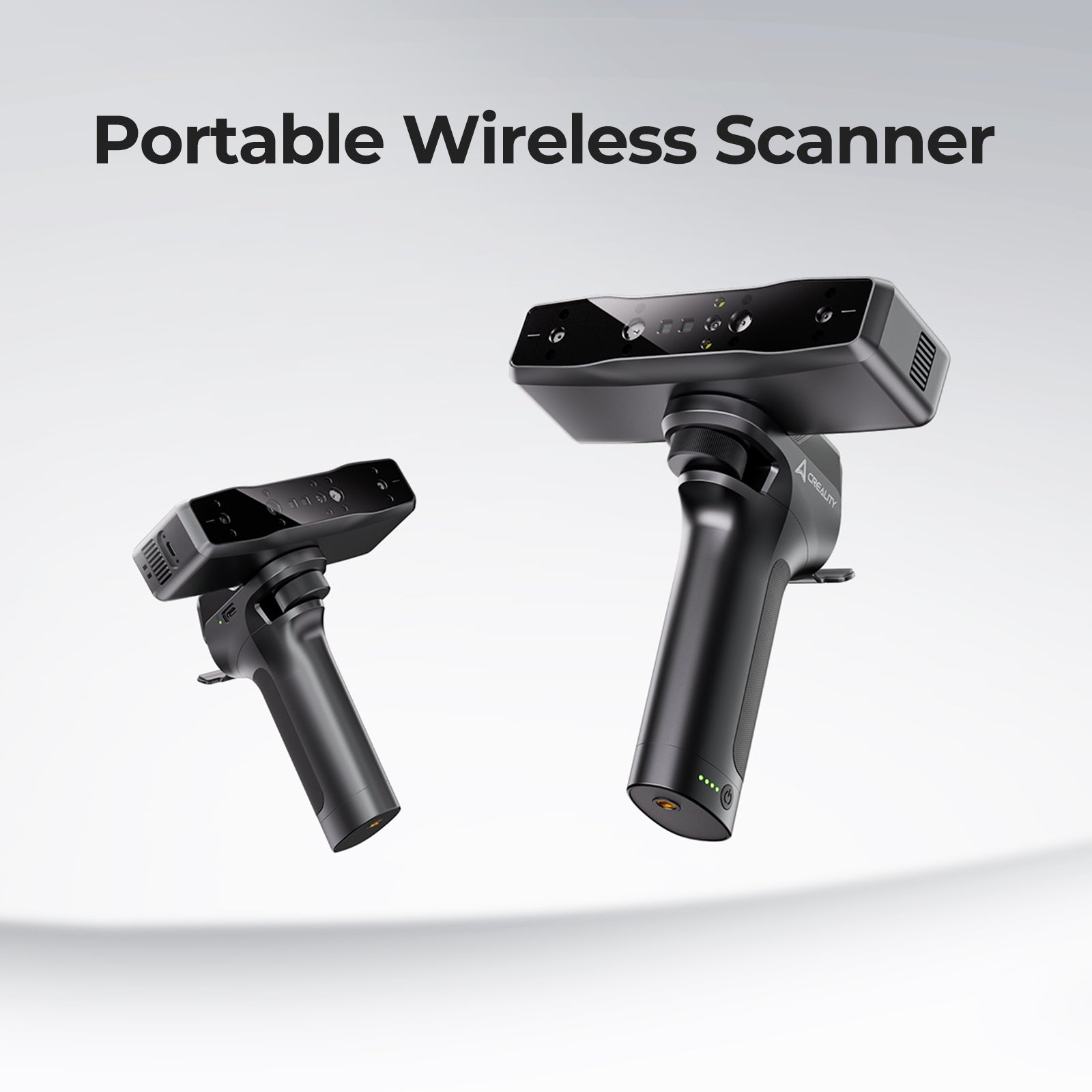 Creality CR-Scan Otter Lite scanning detailed figurine or prop showing 0.05mm accuracy on complex geometry