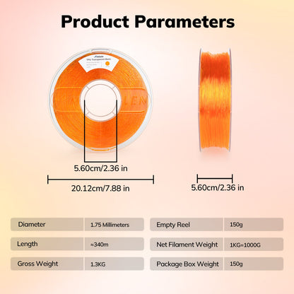AMOLEN Transparent TPU filament lifestyle shot — flexible print application or use-case demo