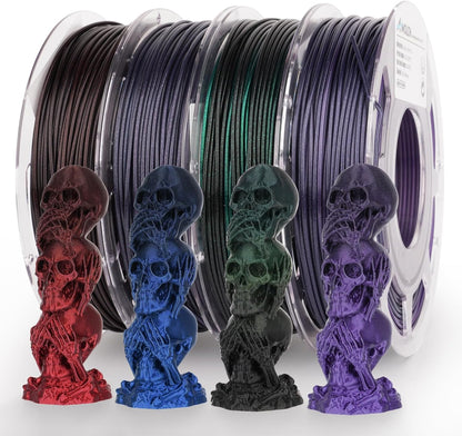 Silk Shiny Gradient PLA variety pack — Amazon listing, shiny gradient filament set