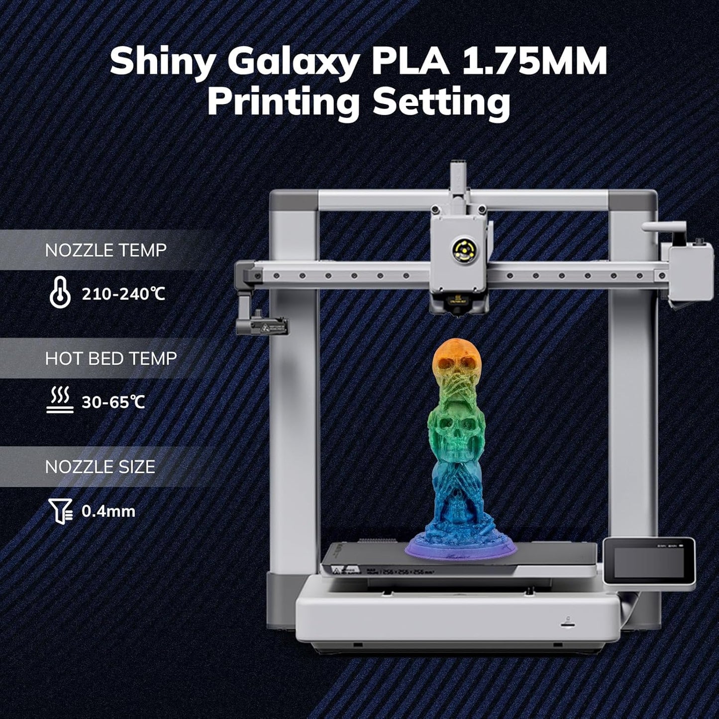 AMOLEN Sparkle PLA filament dimensional accuracy ±0.02mm specification