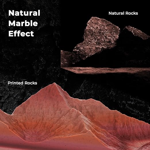 AMOLEN Marble PLA variety pack four colorways — Green Schist, Rainbow Rock, Yellow Feldspar Rock, Red Limestone 200g spools displayed
