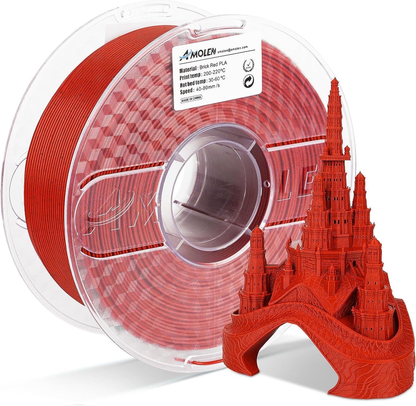 AMOLEN Marble PLA filament reusable vacuum-sealable bag packaging for moisture protection