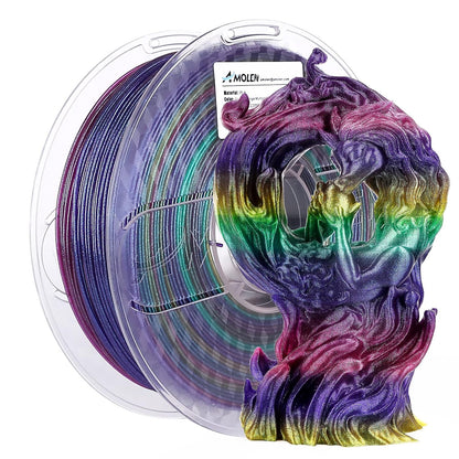 AMOLEN Galaxy PLA filament 1KG spool with eco-friendly packaging