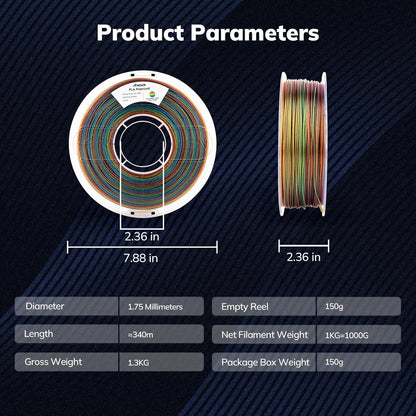AMOLEN Galaxy PLA filament vacuum-sealable packaging for moisture protection