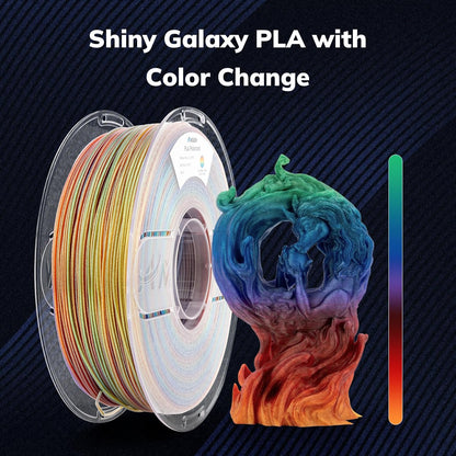 AMOLEN Galaxy PLA filament compatible with most FDM 3D printers