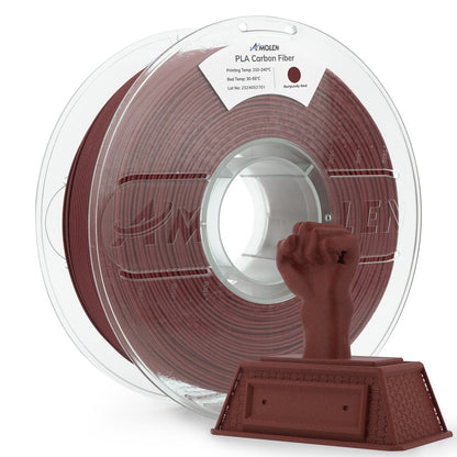 AMOLEN PLA-CF printed structural component — showing CF reinforcement benefits