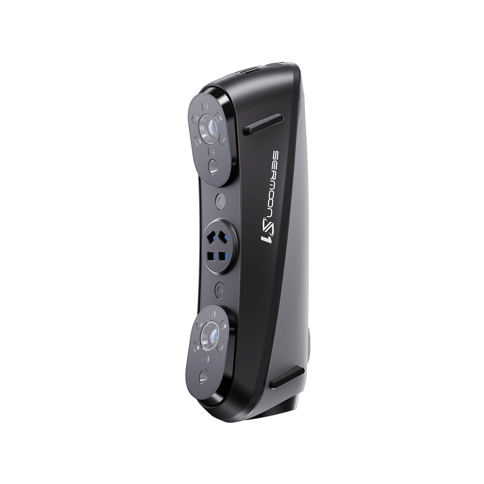 Creality Sermoon S1 3D scanner specifications infographic – 0.02mm accuracy 0.08mm/m volumetric precision Windows and macOS support