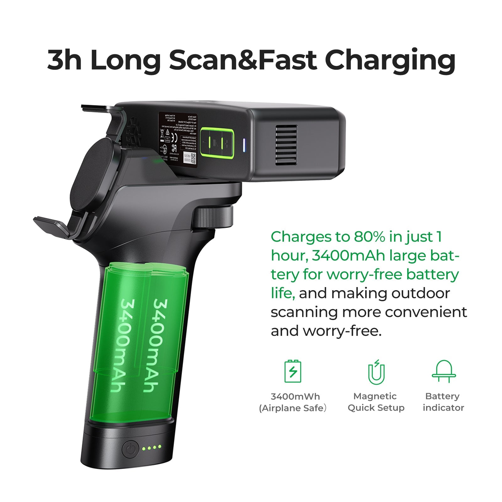Creality CR-Scan Otter Lite 24-bit full color scan output showing true surface color capture on 3D model