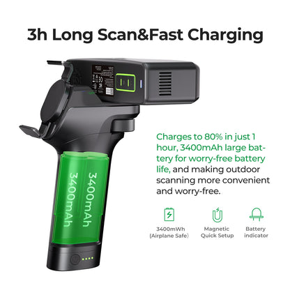 Creality CR-Scan Otter Lite 24-bit full color scan output showing true surface color capture on 3D model