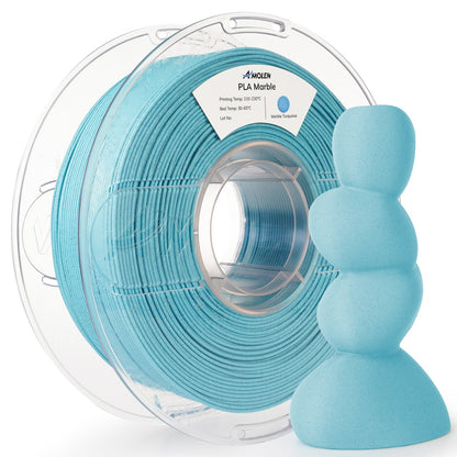 AMOLEN PLA Marble filament collection showing multiple stone colorways available