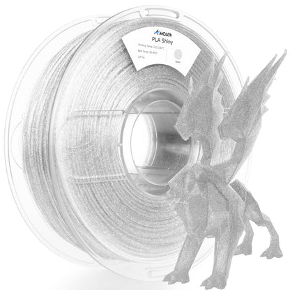 Amolen PLA Shiny Glitter – 6 colorways product display overview