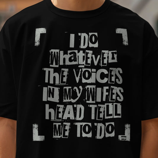 Boss Wife graphic tee voices in wife's head funny shirt VectorDesignsArizona