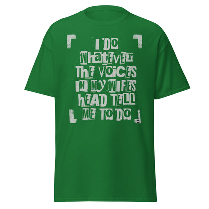 Boss Wife graphic tee voices in wife's head funny shirt VectorDesignsArizona